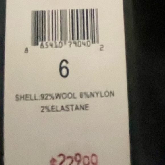 NEW Ralph Lauren Black Label Stretch Wool Black Dress Pant Trousers Size 6 NWT - Picture 6 of 6